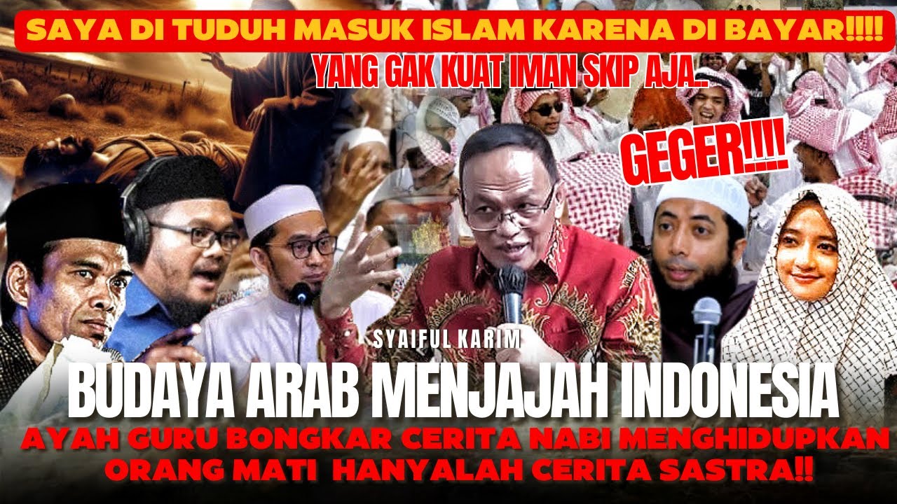 💥GEMPAR!! SAYA DI TUDUH DI BAYAR UNTUK MASUK ISLAM!!! BEGINI TANGGAPAN SYAIFUL KARIM