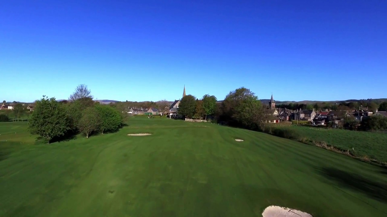 Milnathort Golf Club Hole 9   Green Burn