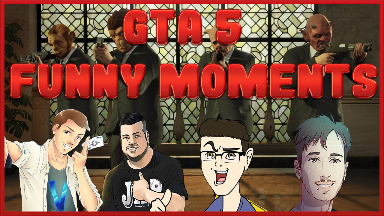 GTA V - FUNNY MOMENTS w/Vegas, ilvostrocaroDexter & J0k3r
