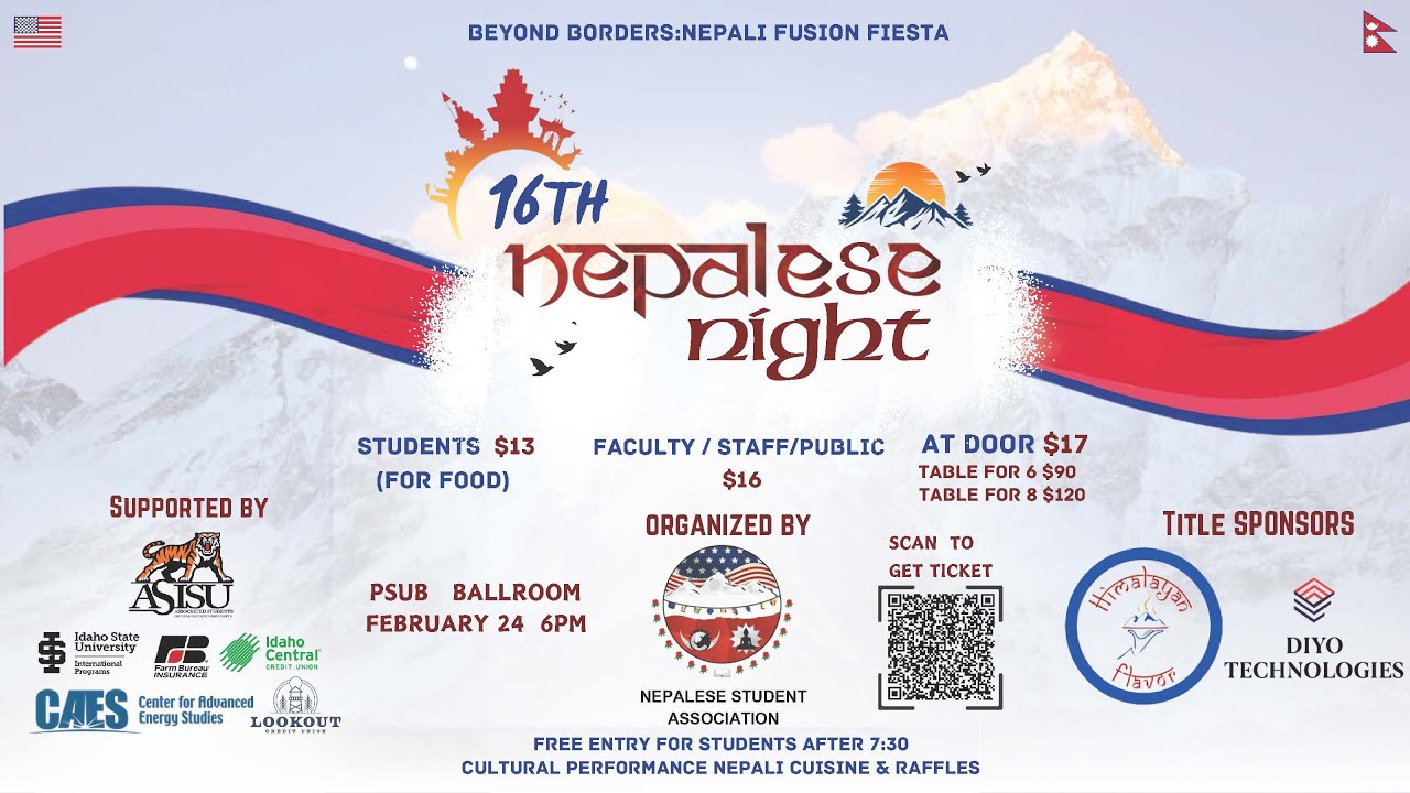 16th Annual Nepalese Night at Idaho State University