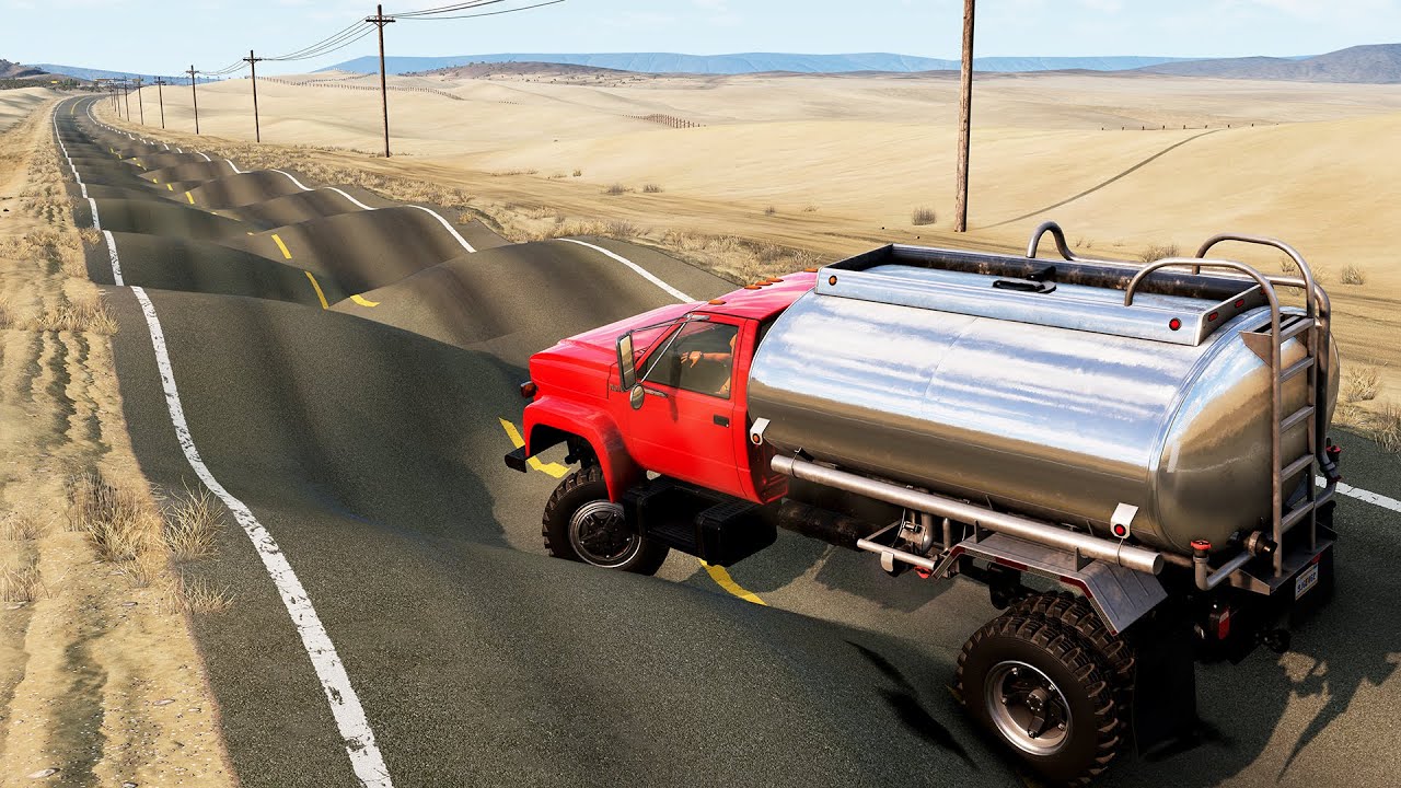 Trucks vs Satisfying Cars Suspension Test🔥[BeamNG.Drive]