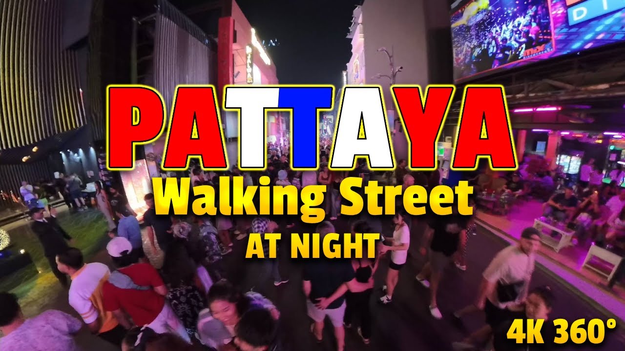 PATTAYA Walking Street at Night 🇹🇭 | 4K 360° POV | Real Sound