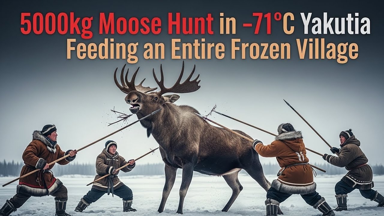 5000kg Moose Hunt in &minus;71&deg;C Yakutia | Feeding an Entire Frozen Village