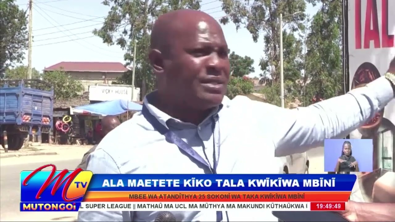 ATANDITHYA 25 TALA, MASAKU KWIKIWA MBINI NUNDU WA KWONOESYA ‘SEWAGE’ MITAUNI SOKONI UU