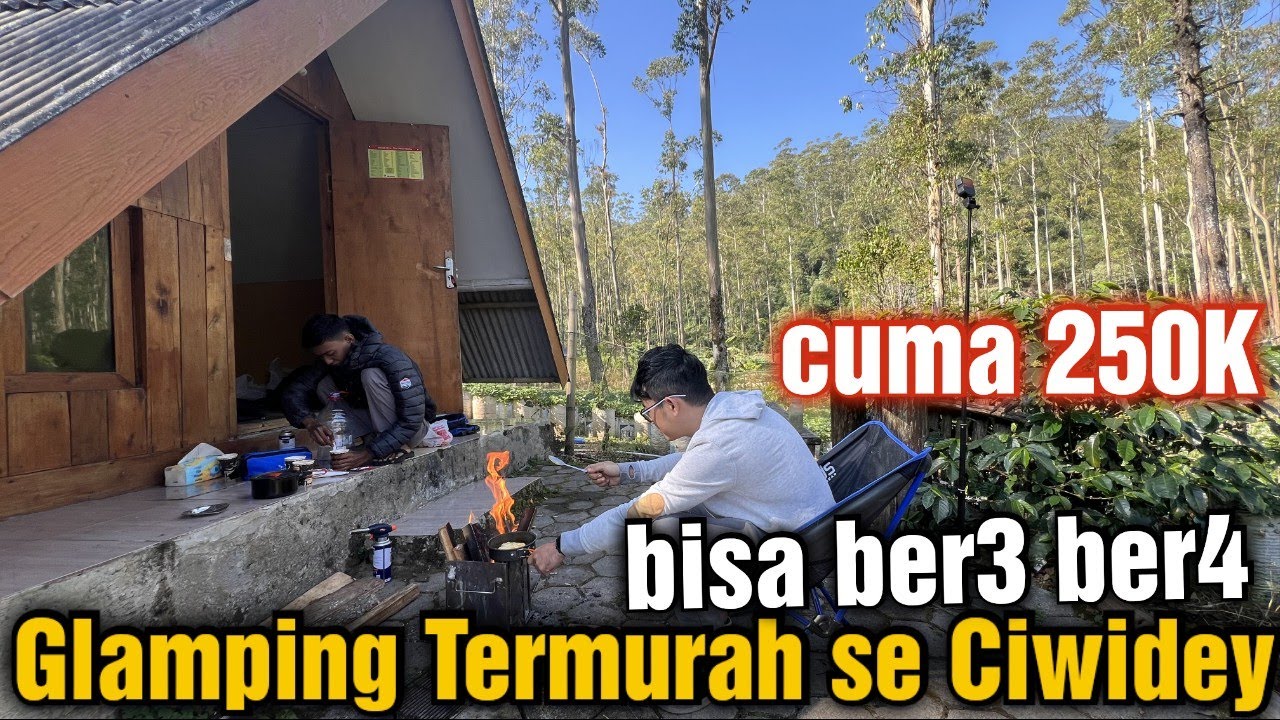 GLAMPING paling termurah di CIWIDEY BANDUNG cuma 250 RIBU❗️ 5 menit jalan kaki ke KAWAH PUTIH