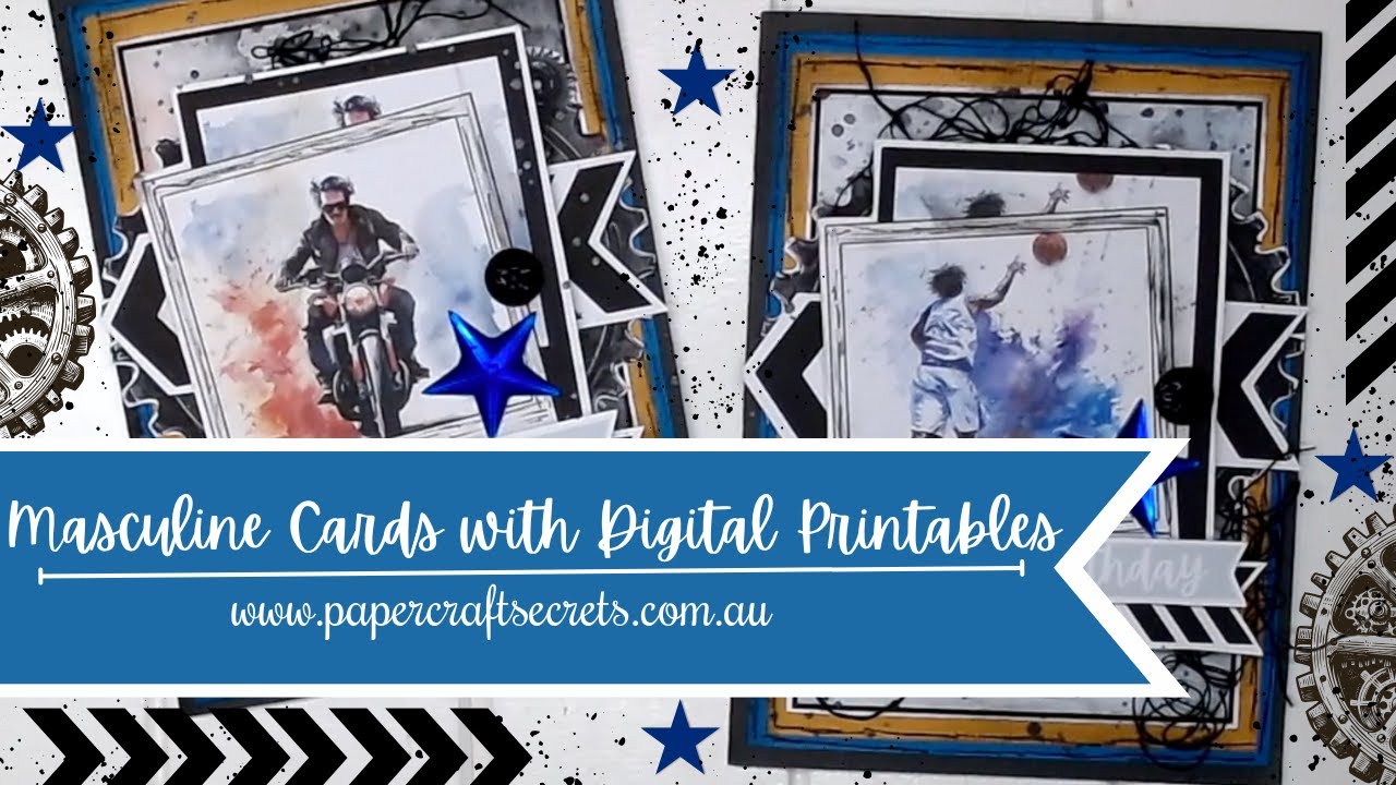 No Flowers, No Fuss: Make Masculine Cards That Pop with Digital Printables
