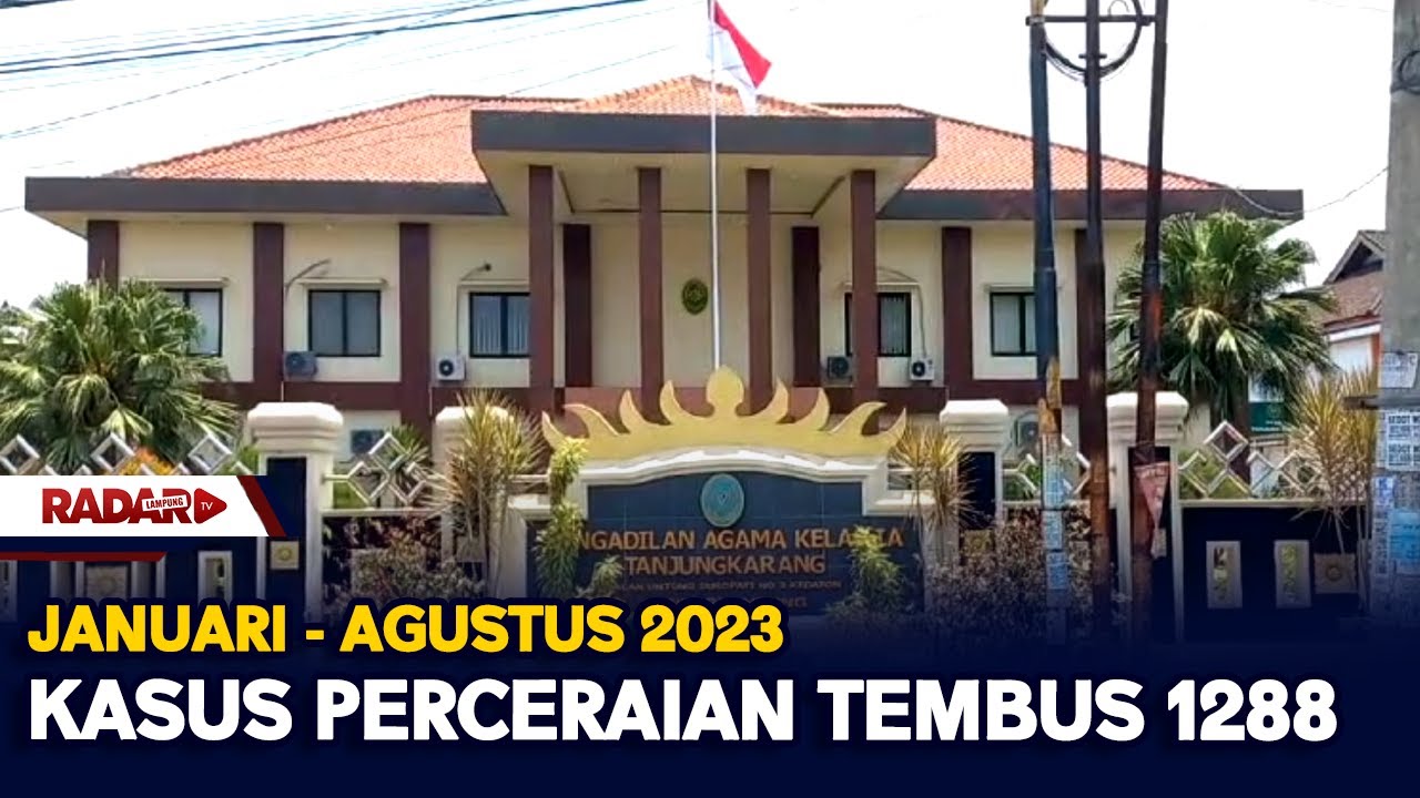 Januari   Agustus 2023, Kasus Perceraian Tembus 1288