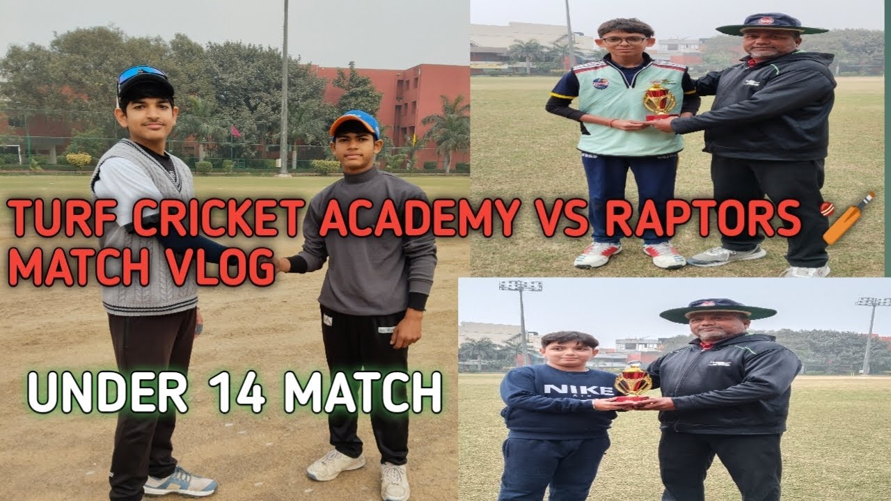 TURF CRICKET ACADEMY VS RAPTORS 🏏 MATCH VLOG UNDER 14 MATCH#cricket#comedy#viral#modi#love#life#reel