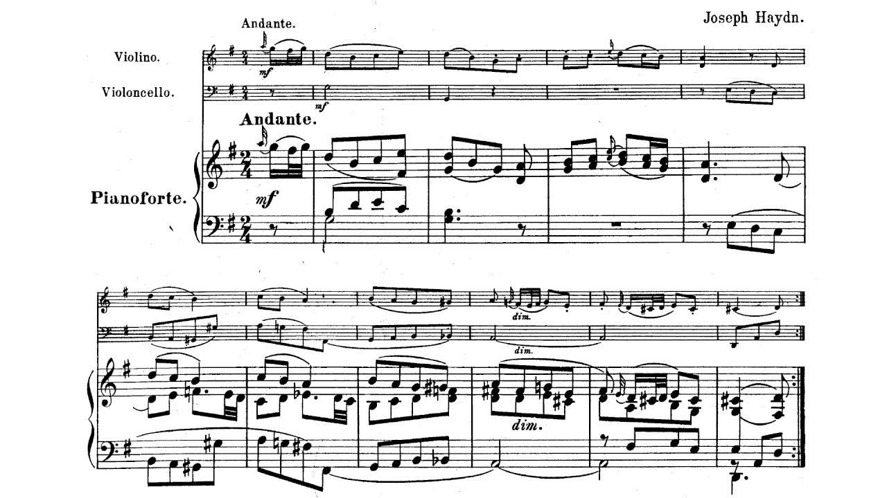 Joseph Haydn: Piano Trio No. 39 in G major 