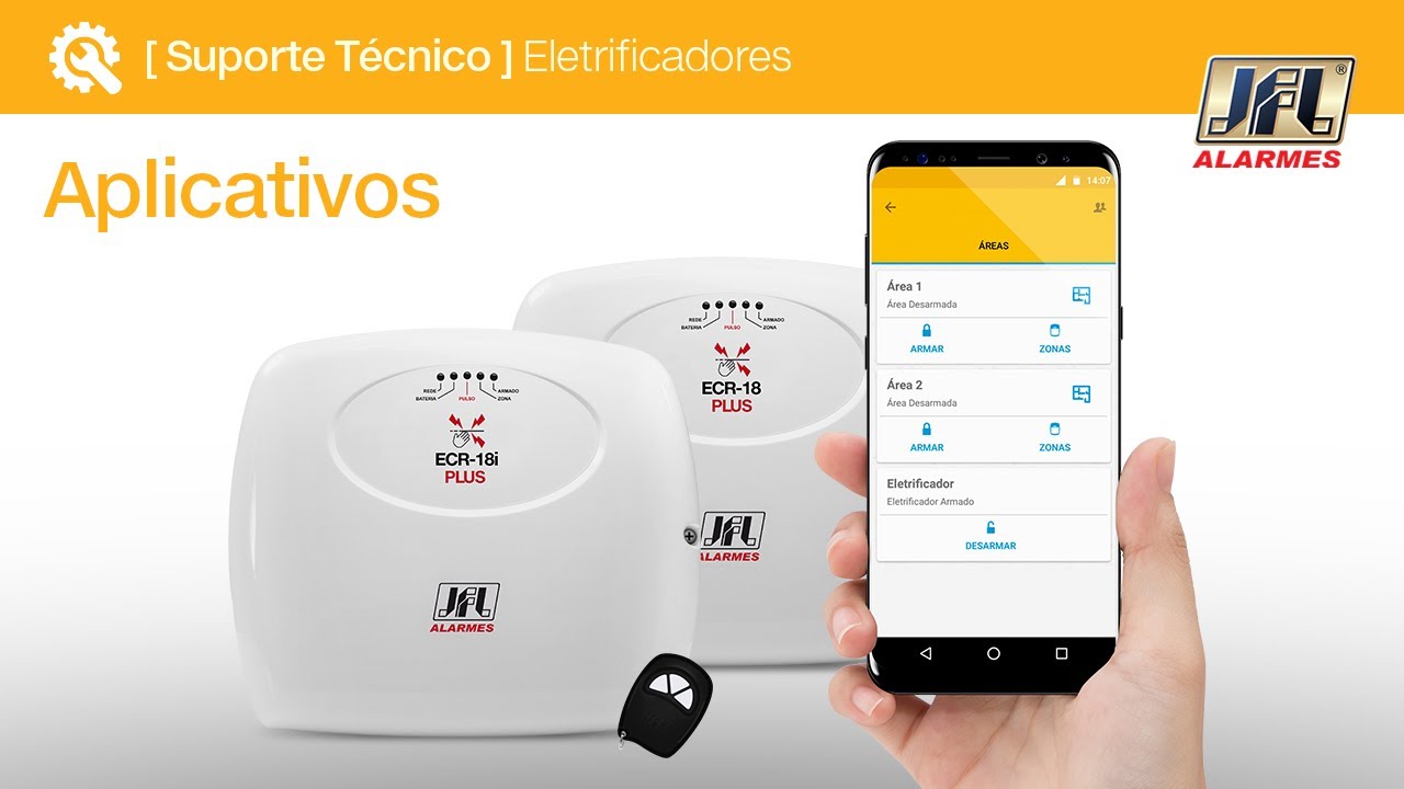 Como acessar os eletrificadores JFL Alarmes pelo aplicativo Active Mobile V4
