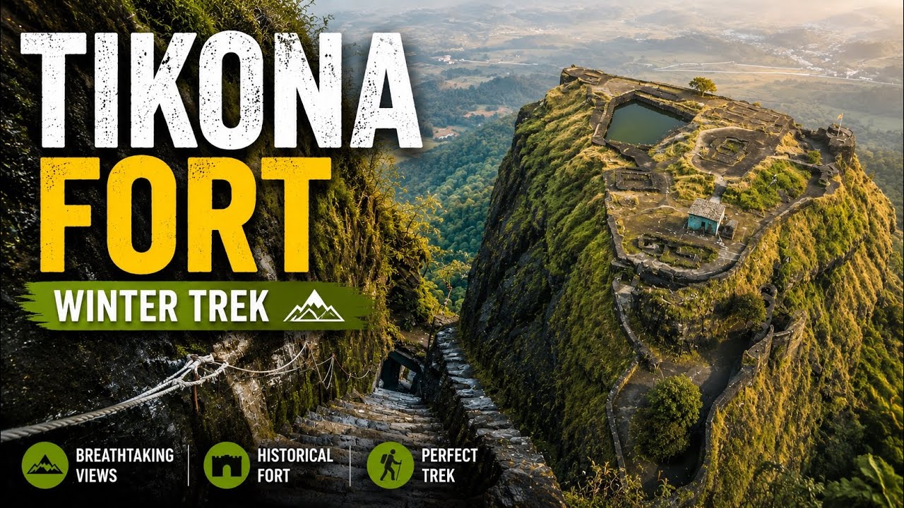 🏔️ किल्ले तिकोना 🚩| All information about Tikona Fort | Vitandagad Fort | Full Trekking guide