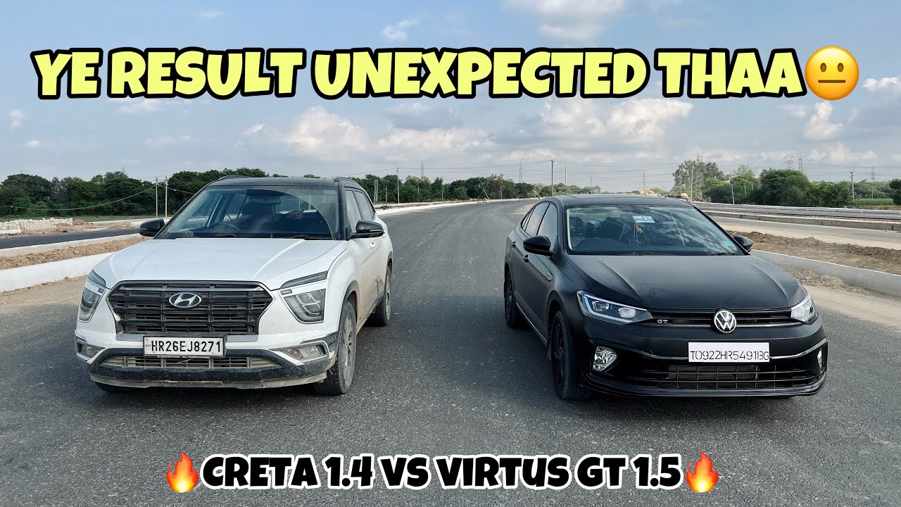 VIRTUS GT VS CRETA TURBO DRAG RACE 🚀