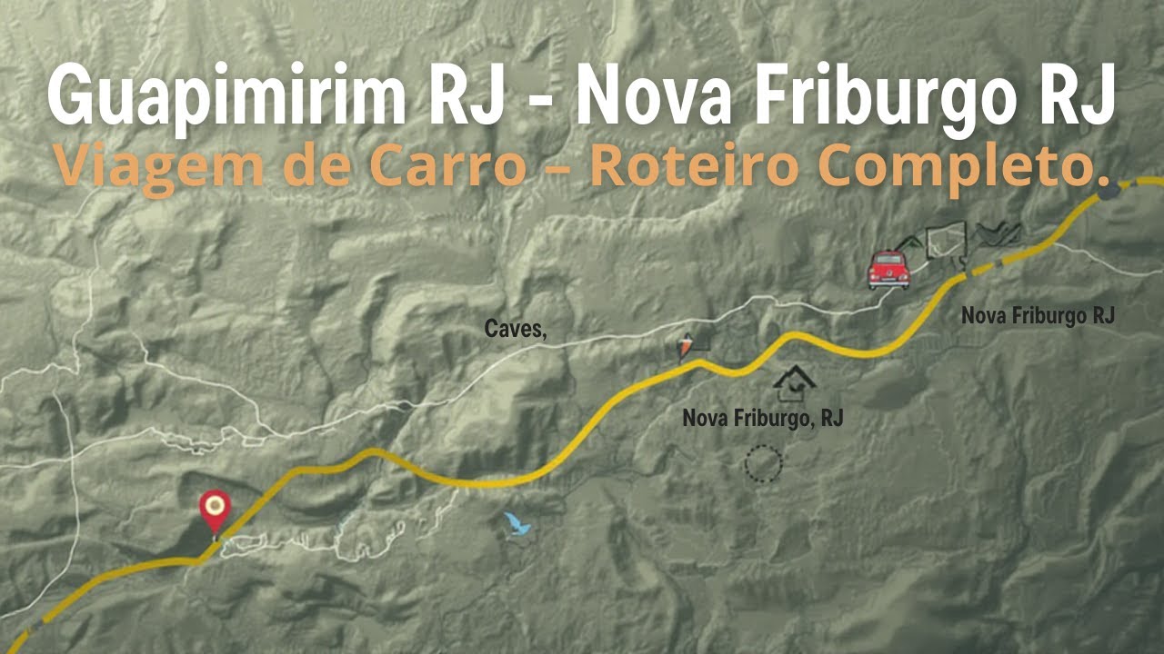⛰️ De Guapimirim a Nova Friburgo: Roteiro Completo pela RJ-122 e RJ-116! 🌲🚗