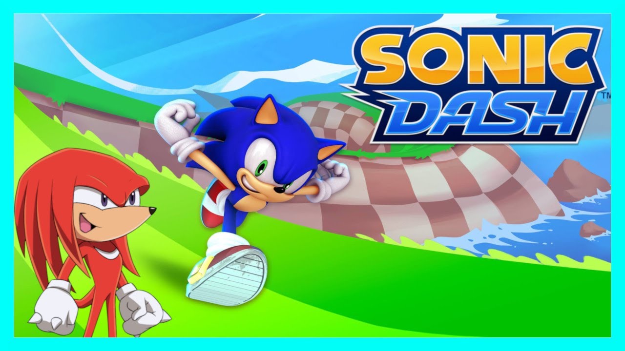 Knuckles plays Sonic Dash!