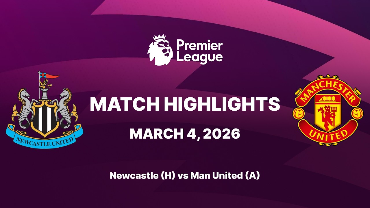 Newcastle vs Man Utd | Premier League Highlights | Matchday 29 | 2025/26 Season