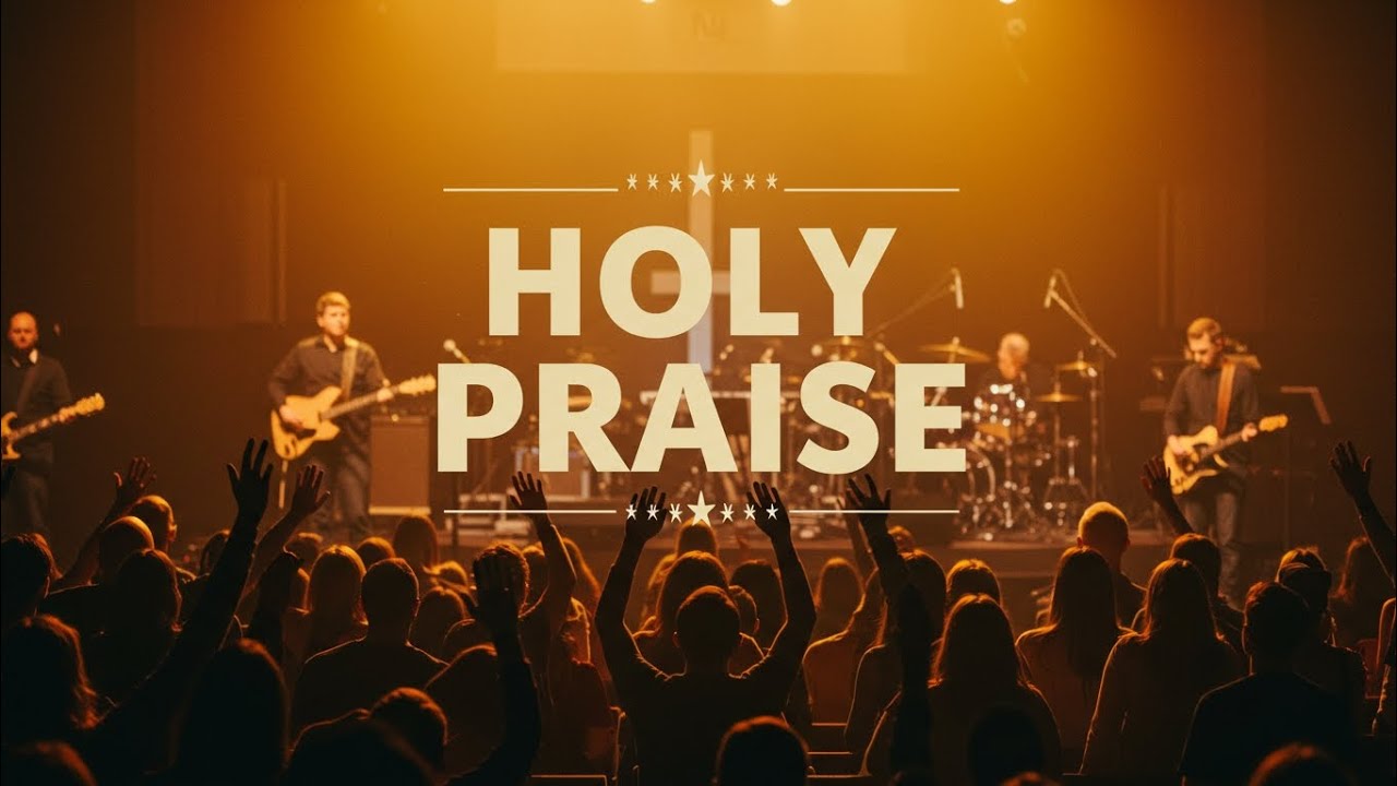 Holy Praise Worship Music - Rise Up - Lyrics Video 