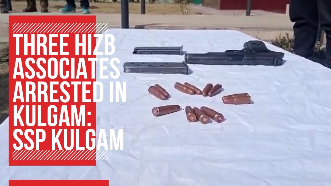 Three Hizb associates arrested in Kulgam: SSP Kulgam