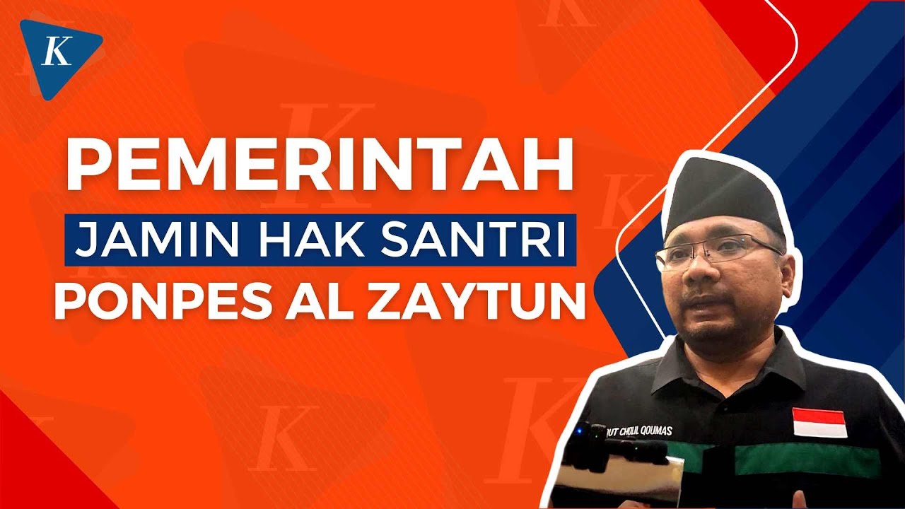 Menag Yaqut Jamin Hak Pendidikan Santri Al Zaytun