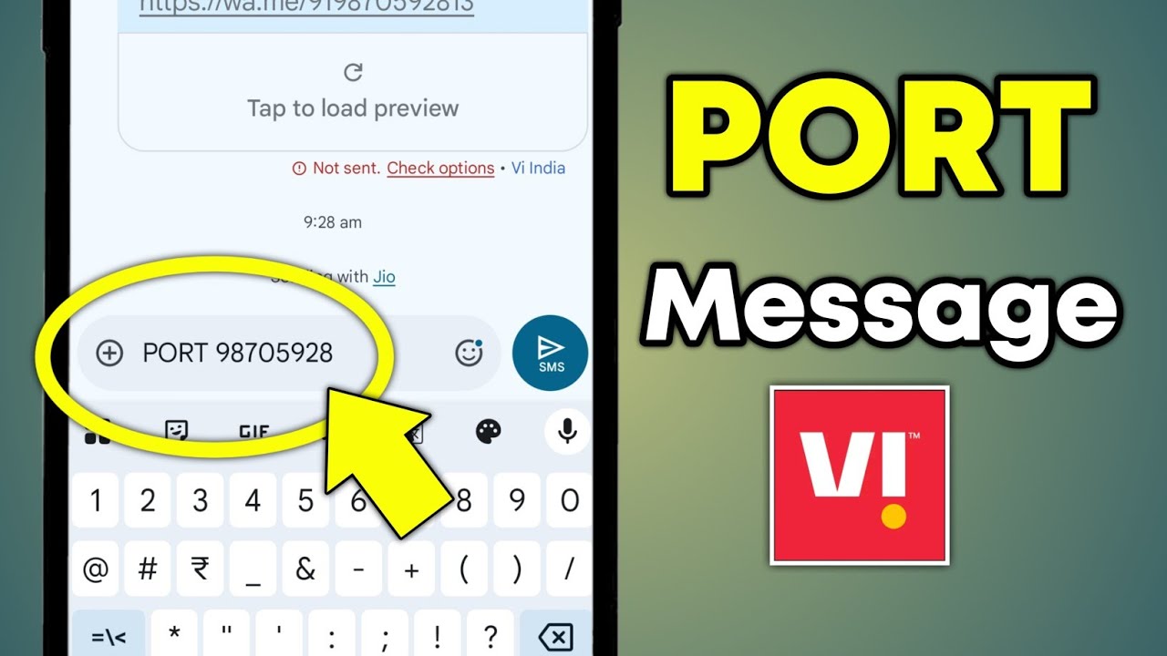 Vi Port Message Kaise Bheje | Port Message Kaise Kare | Port Ka Message Kaise Bheje