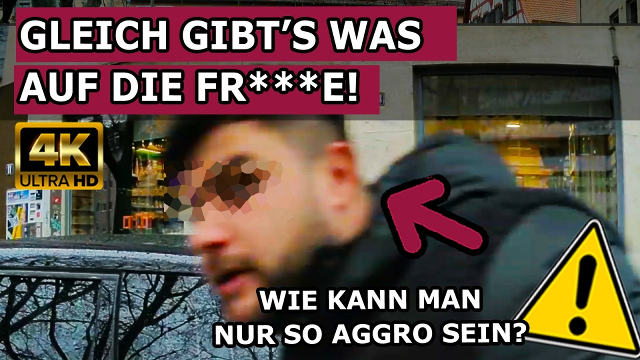 AGGRESSION! Er dreht v&ouml;llig durch! Omi PARKT! mitten auf AB & S5-Fahrer dreist AF &ndash; 4K Dashcams