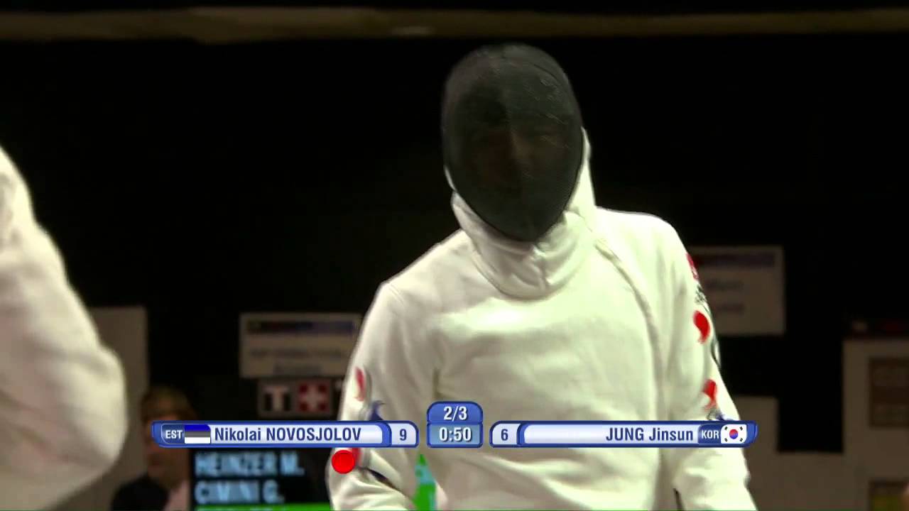 NOVOSJOLOV Nikolai EST vs JUNG Jinsun KOR L8 Budapest GP Mar 15, 2015