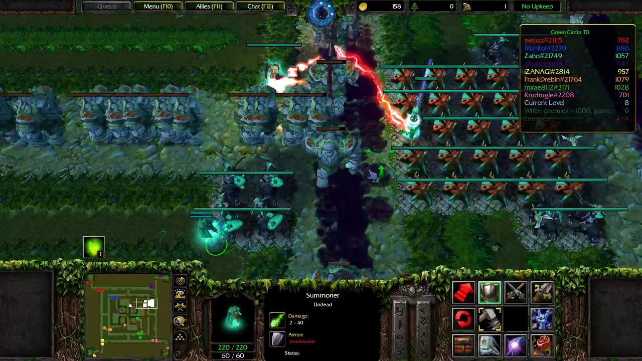 Warcraft Green circle TD v9.9