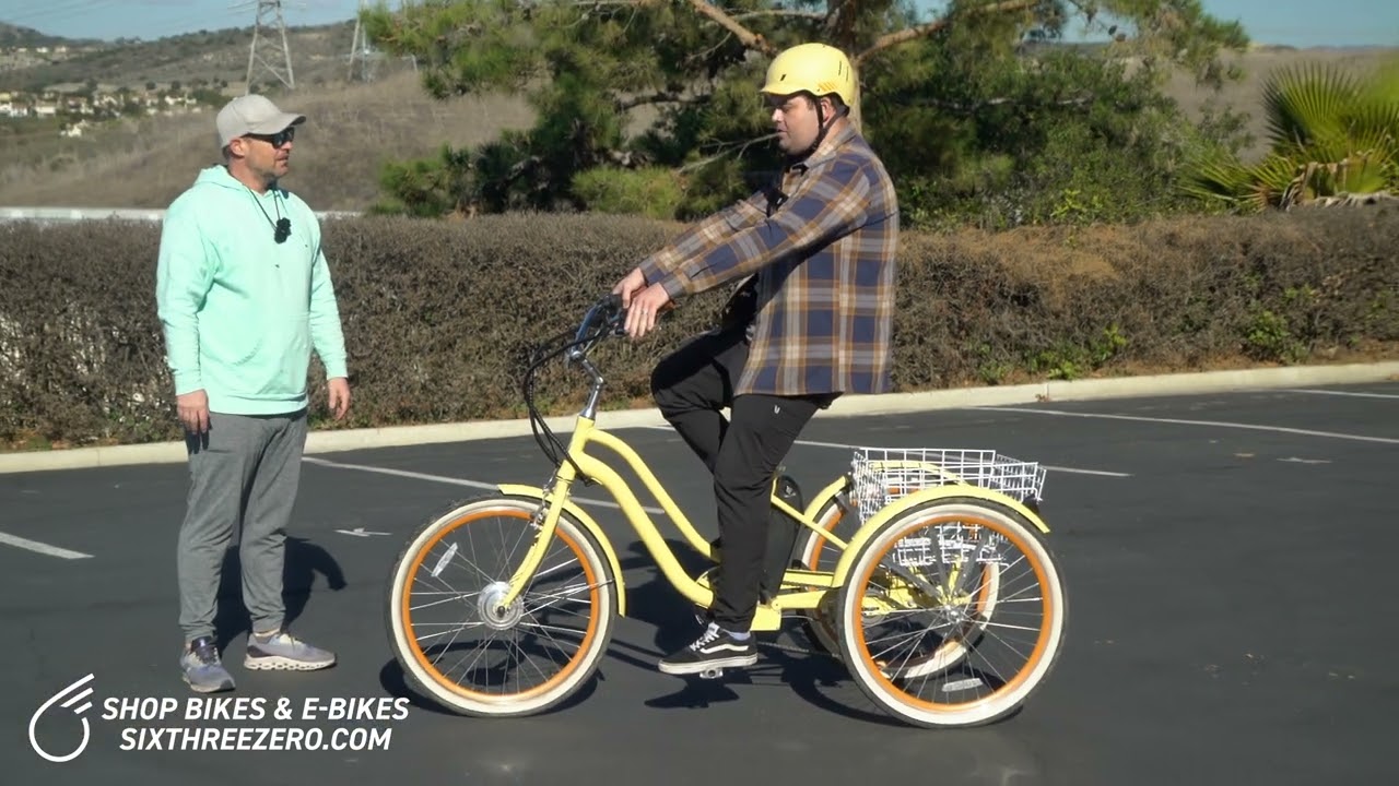 You Must See Men Ride an E Trike for First Time! - 3 Wheel Electric Bike Inaugural Ride