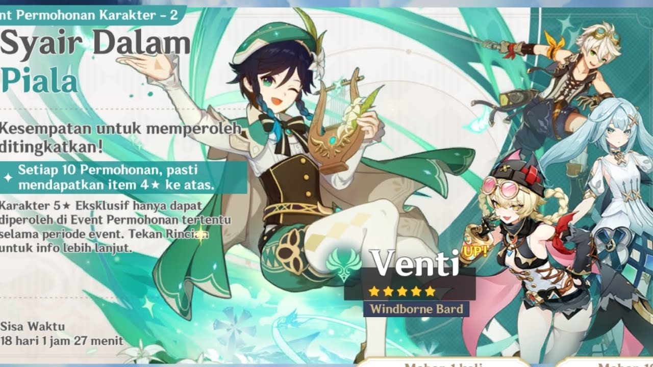 SPIN DURIN & VENTI AKUN SUBCREBERS PART 2 #genshinimpact