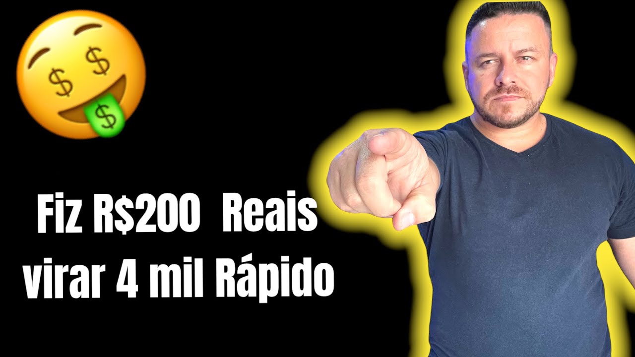 Fiz R$200 Reais virar 4 mil  e se eu fiz você pode fazer também.