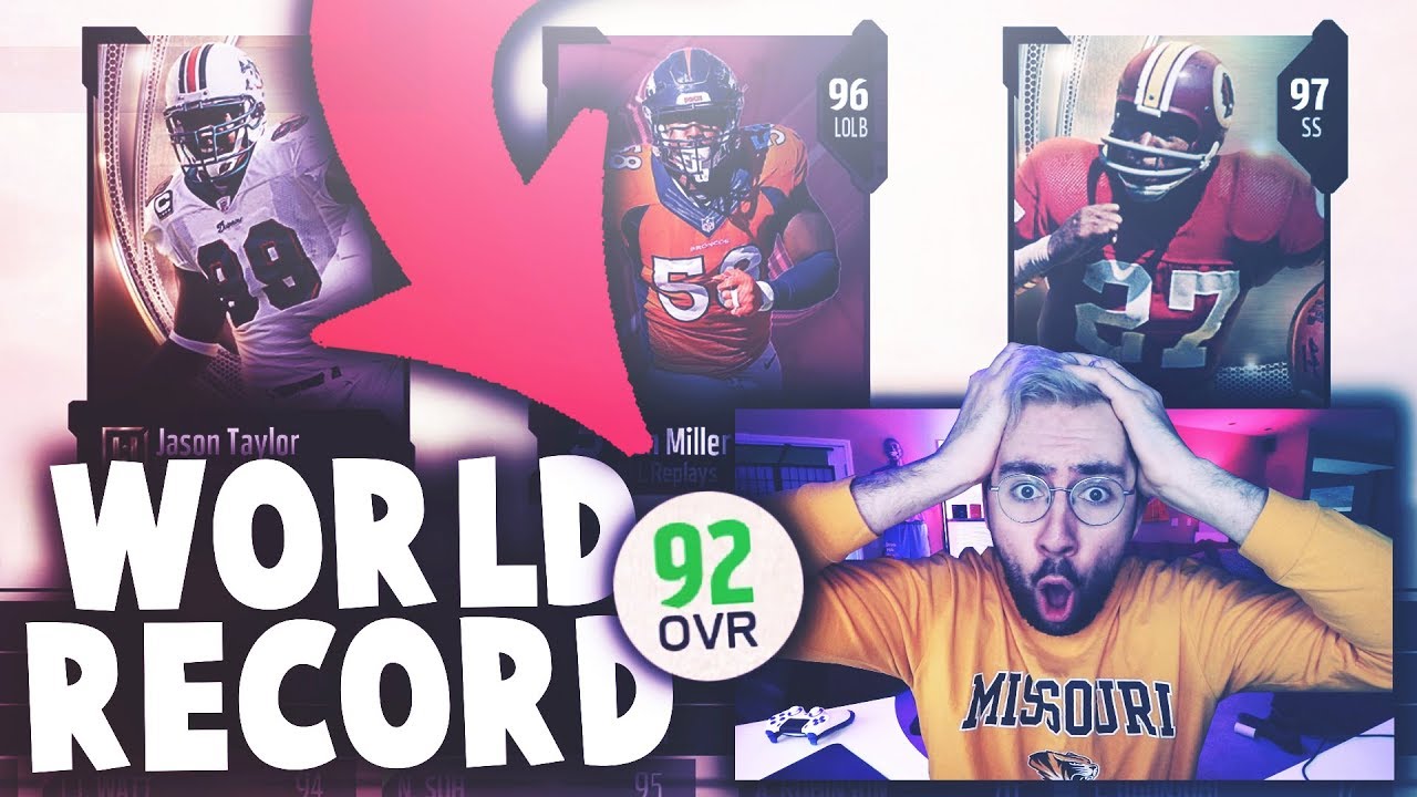 *NON CLICKBAIT TITLE* HIGHEST OVERALL DRAFT! Madden 18 Draft Champions
