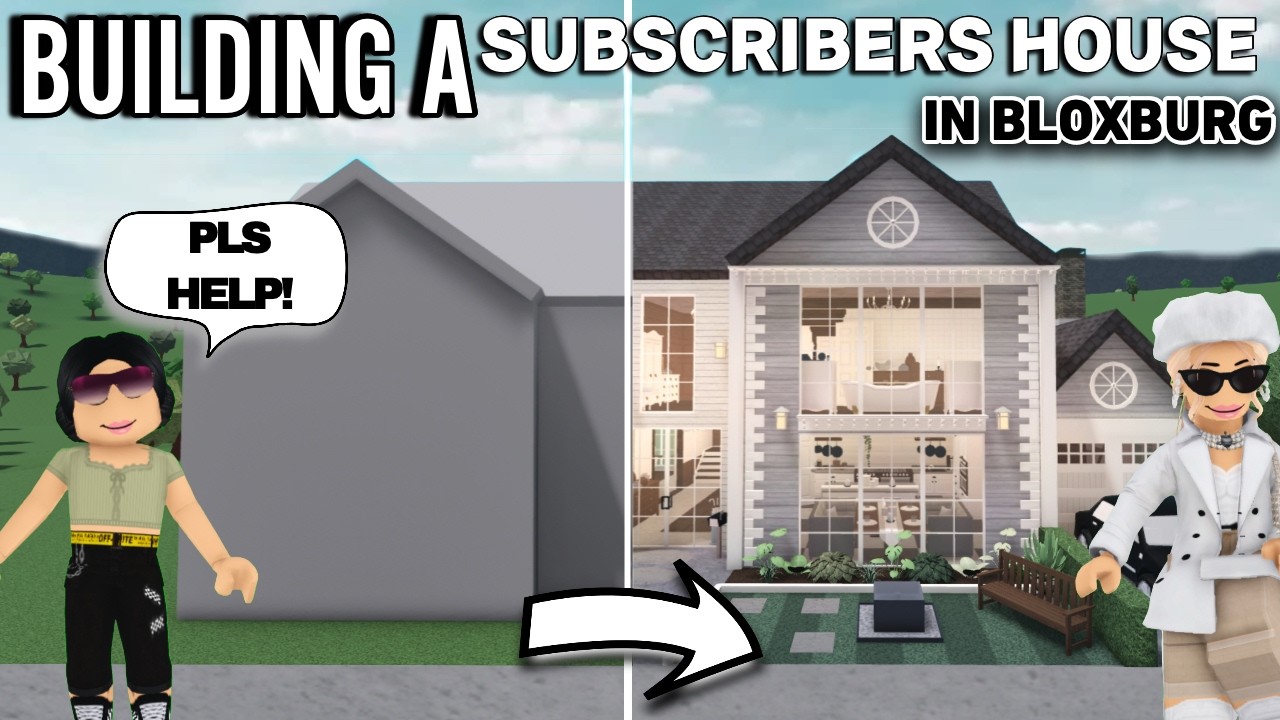 BUILDING A SUBSCRIBERS HOUSE In BLOXBURG
