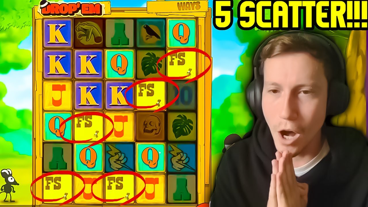 I hit MAX SCATTER MEGA BONUS on DROP'EM! *ULTRA RARE*