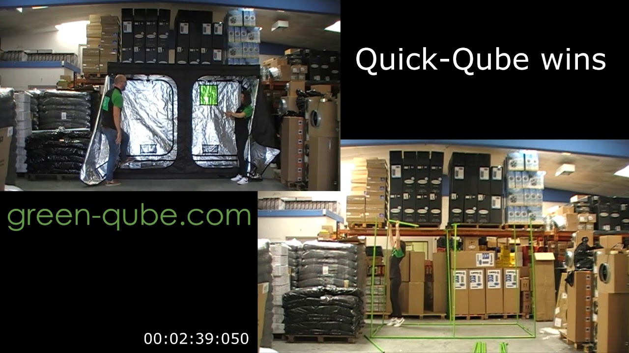 The Battle of the Grow Tents: the Quick-Qube Pop Up Grow Tent vs the Green Qube