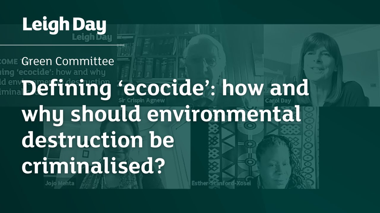 Defining Ecocide: how and why should environmental destruction be criminalised? | Leigh Day