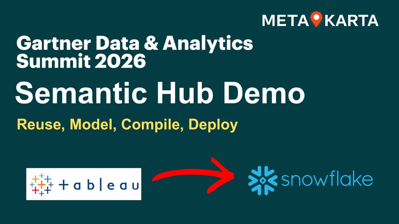 Gartner Data & Analytics Summit 2026 MetaKarta Semantic Hub demo