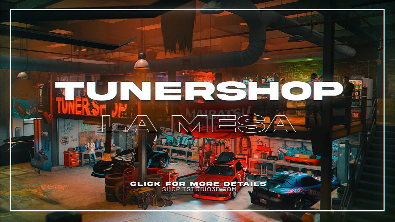 [MLO] Tunershop Mechanic La Mesa FiveM GTA 5 RP Interior