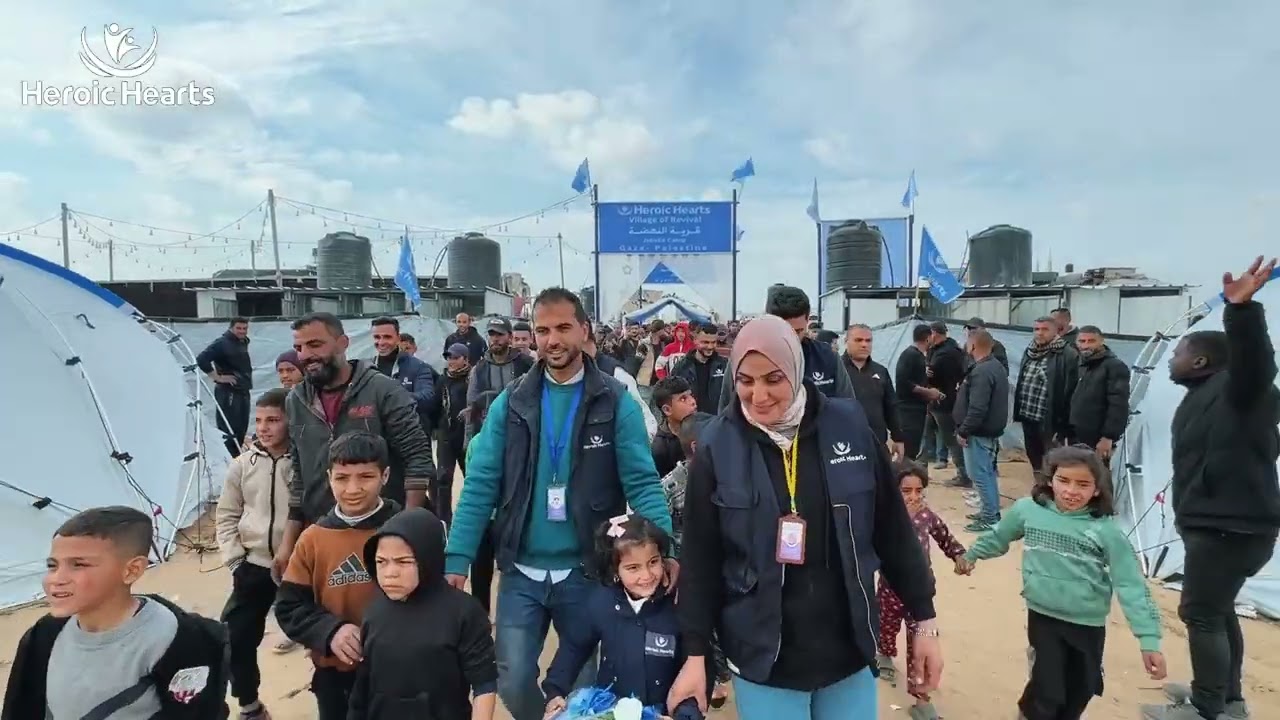 Heroic Hearts Tent City – A Lifeline for Displaced Families in Gaza