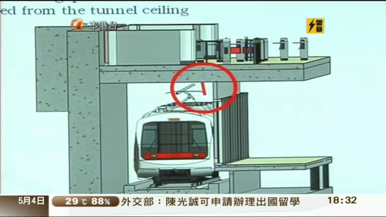 (當年鐵聞)港鐵西鐵綫昨天故障是因夾縫填塞物鬆脫引致短路 (2012-05-04亞視六點鐘新聞)