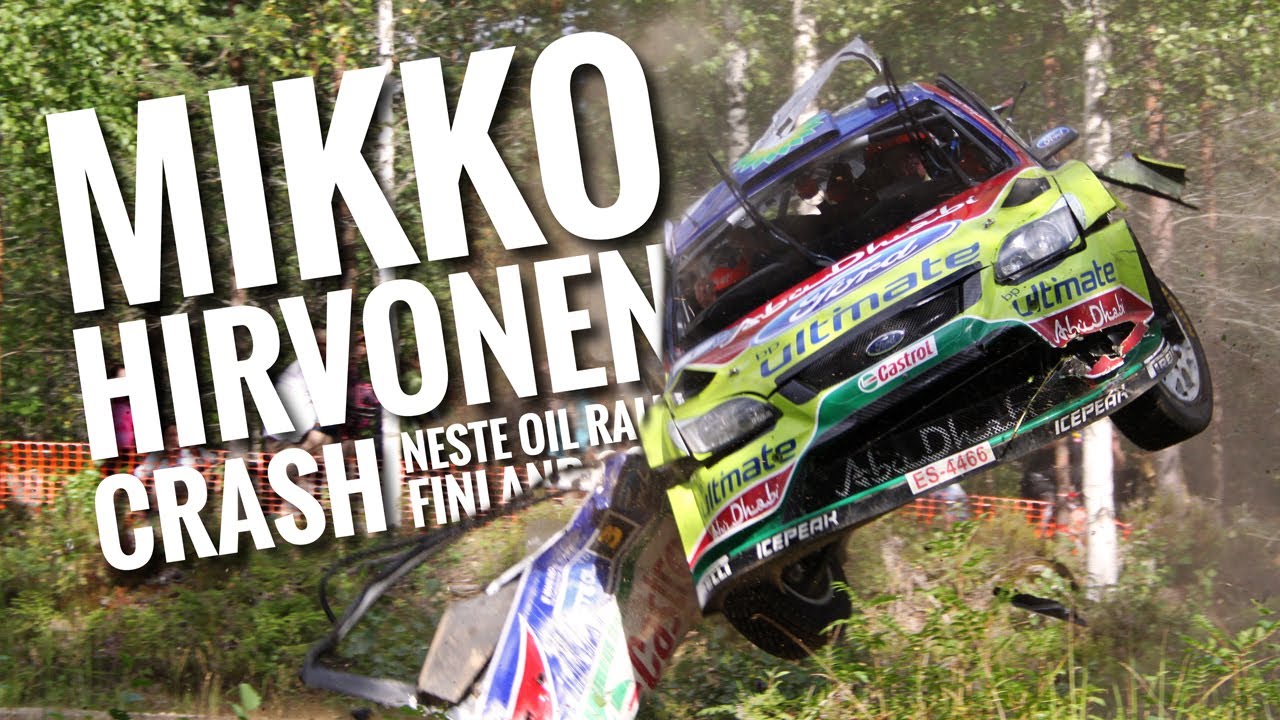 Mikko Hirvonen Crash Neste Oil Rally Finland 2010