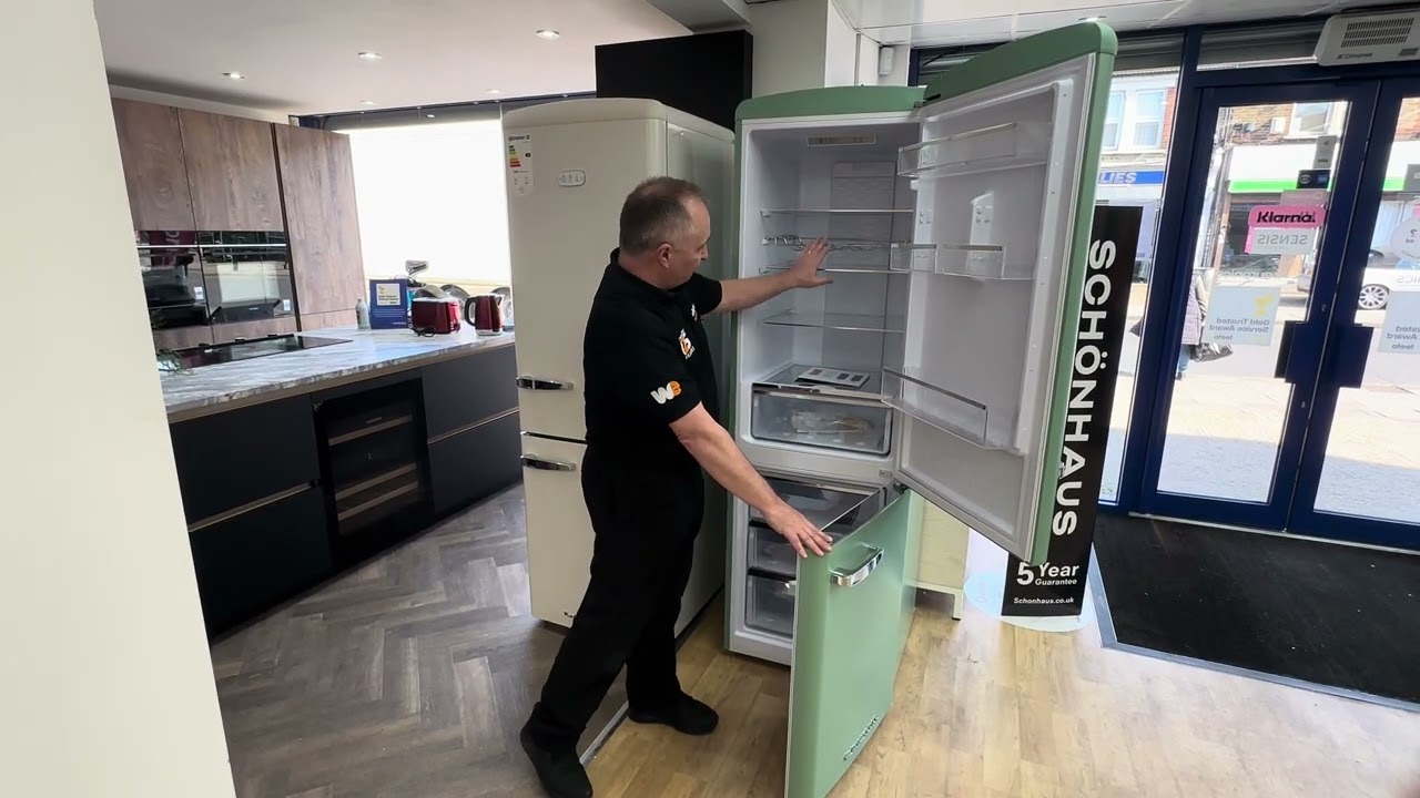 CDA Florence Fridge Freezer available in Barley, Meadow, Sea Holly and Tea Rose