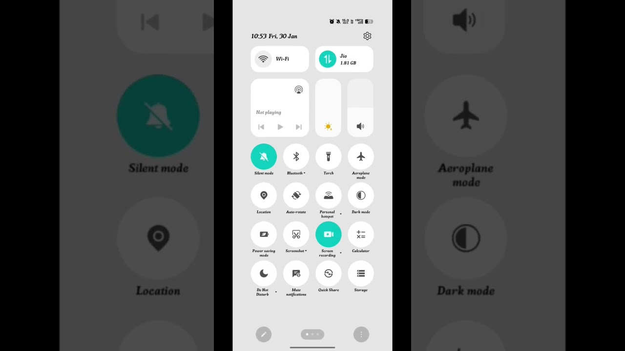 Notification Ka Colour Change Kaise Kare | Control Centre Color Change Kaise Kare Realme OPPO Vivo