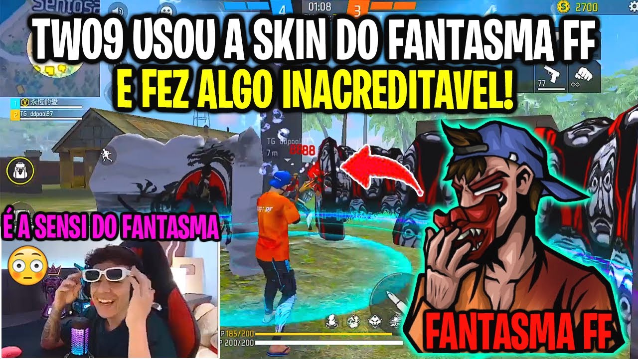 TWO9 USOU A SKIN DO FANTASMA FF O MOBILE ACUSADO DE HACK E FEZ JOGADA IN&Aacute;CREDITAVEL!