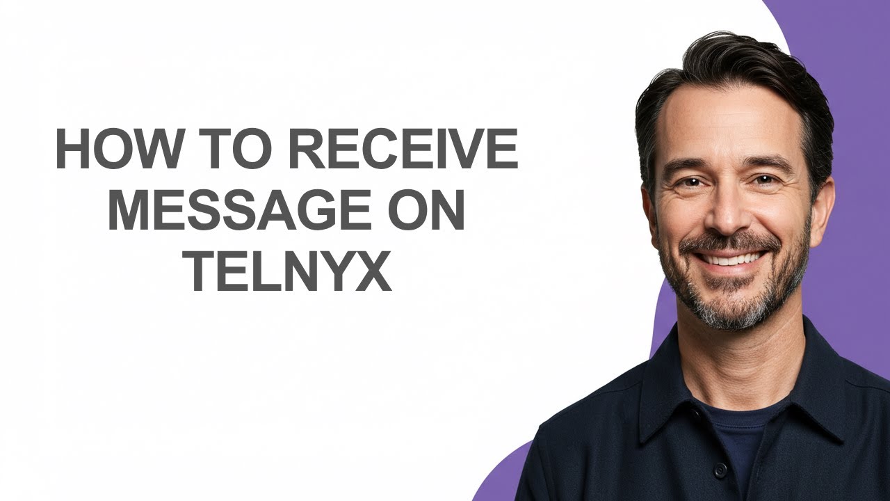 How to Receive Message on Telnyx - KevinHowTo