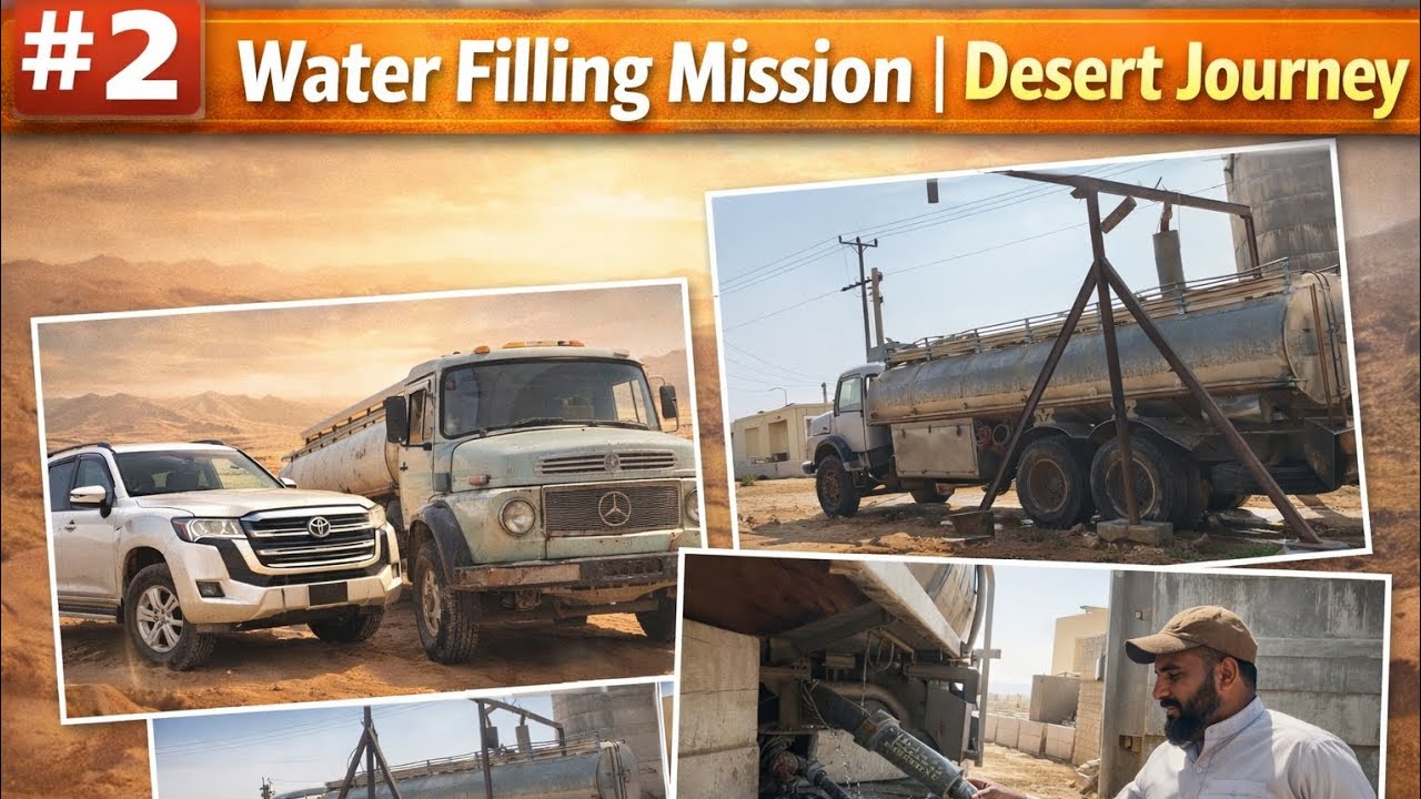 Desert Water Mission #2 | Filling Water & Returning Through Saudi Desert | Village Hayania Journey