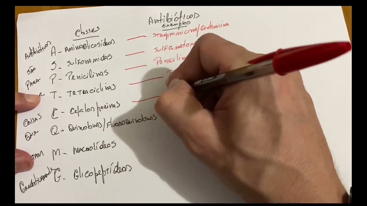 Antibióticos - 8 classes- Exemplos e Mecanismo de ação . Instagram : @martins_london