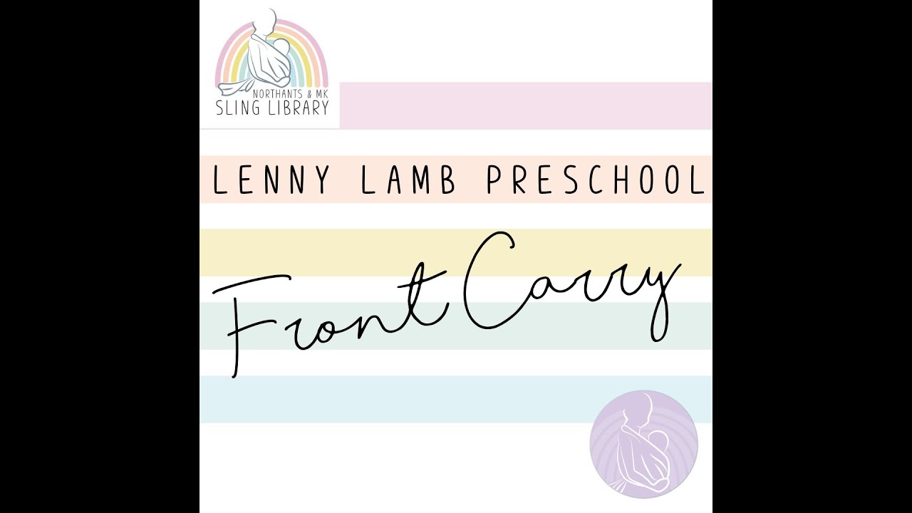 Lenny Lamb Preschool Carrier - front carry cross straps