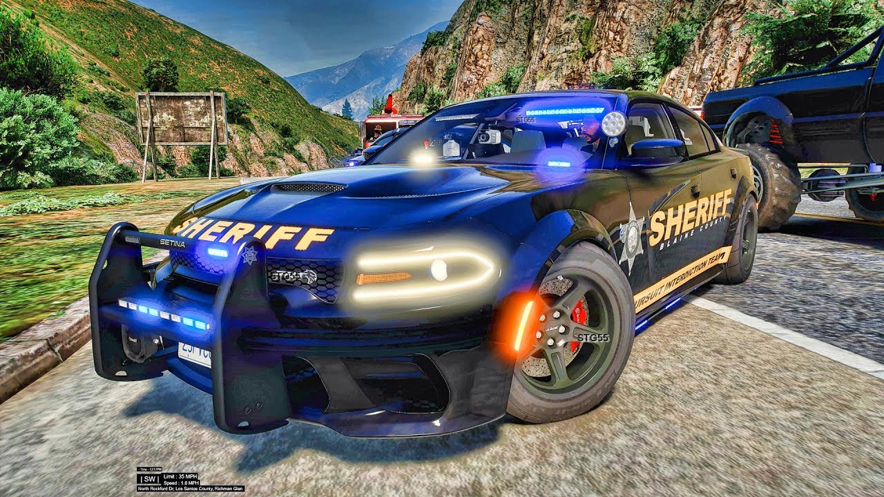 Playing GTA 5 As A POLICE OFFICER Sheriff Monday Patrol| GTA 5 Lspdfr Mod| 4K