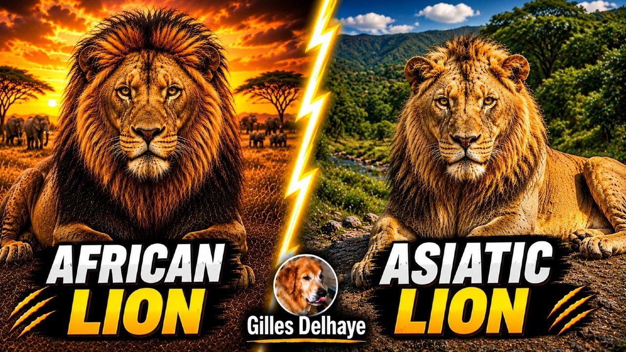 African Lion & Asiatic Lion - The Differences