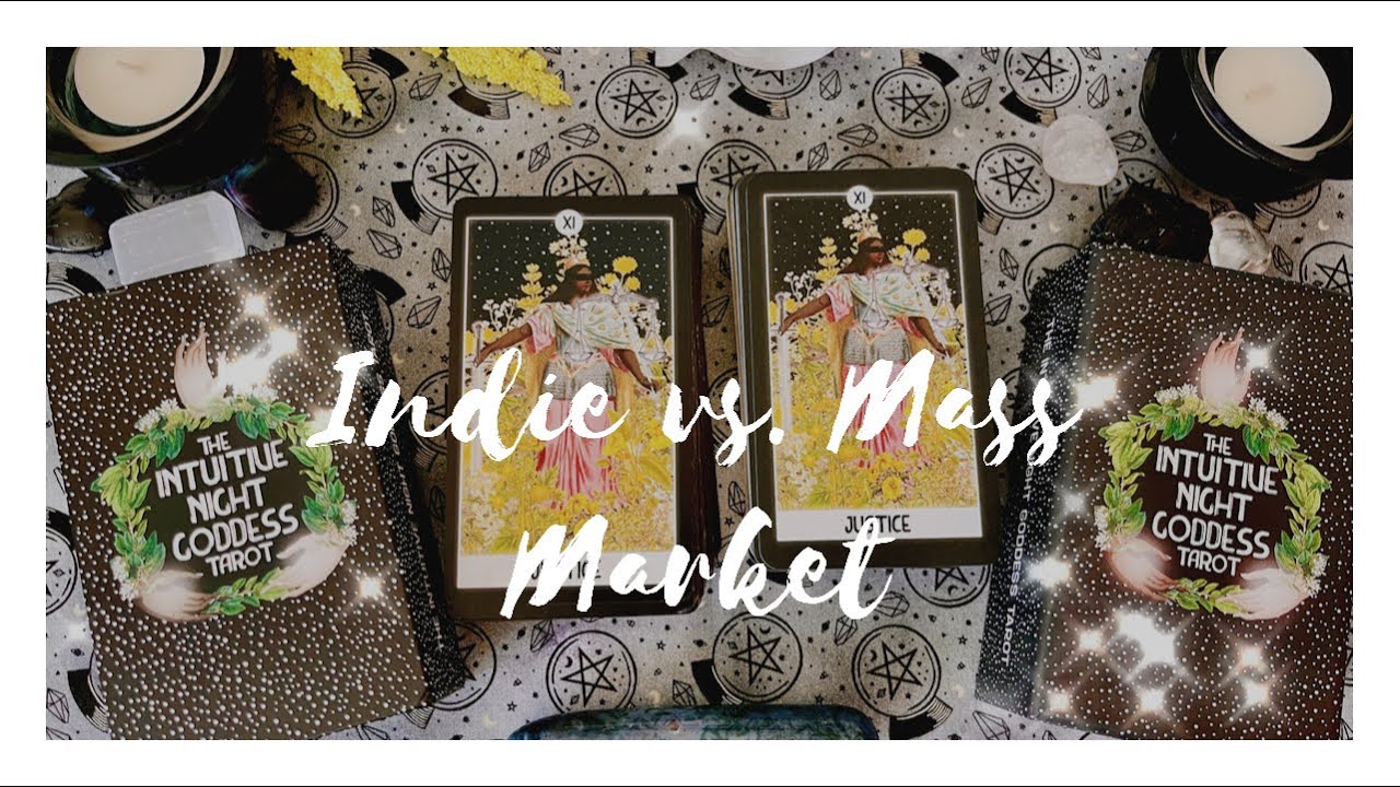 Indie vs. Mass Market | Side-by-Side Comparison of the Intuitive Night Goddess Tarot