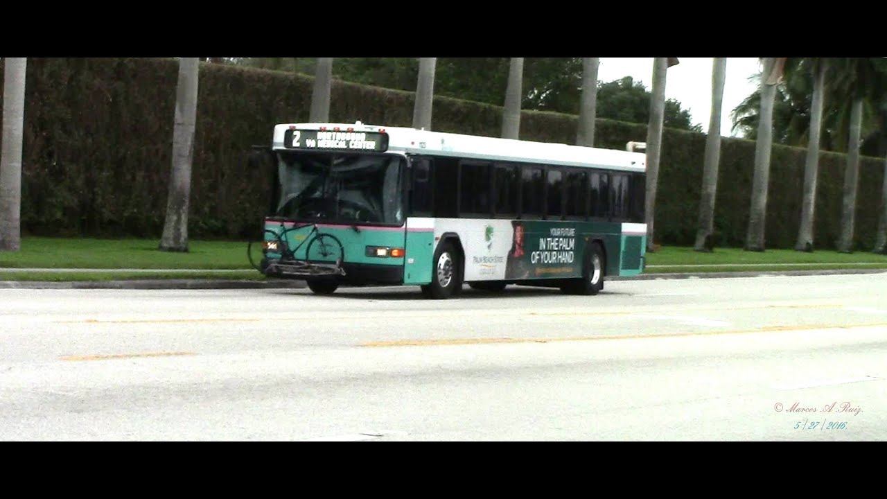 Bus Ride On board Palm Tran bus 1109.   2011 Gillig Low Floor G27D102N4